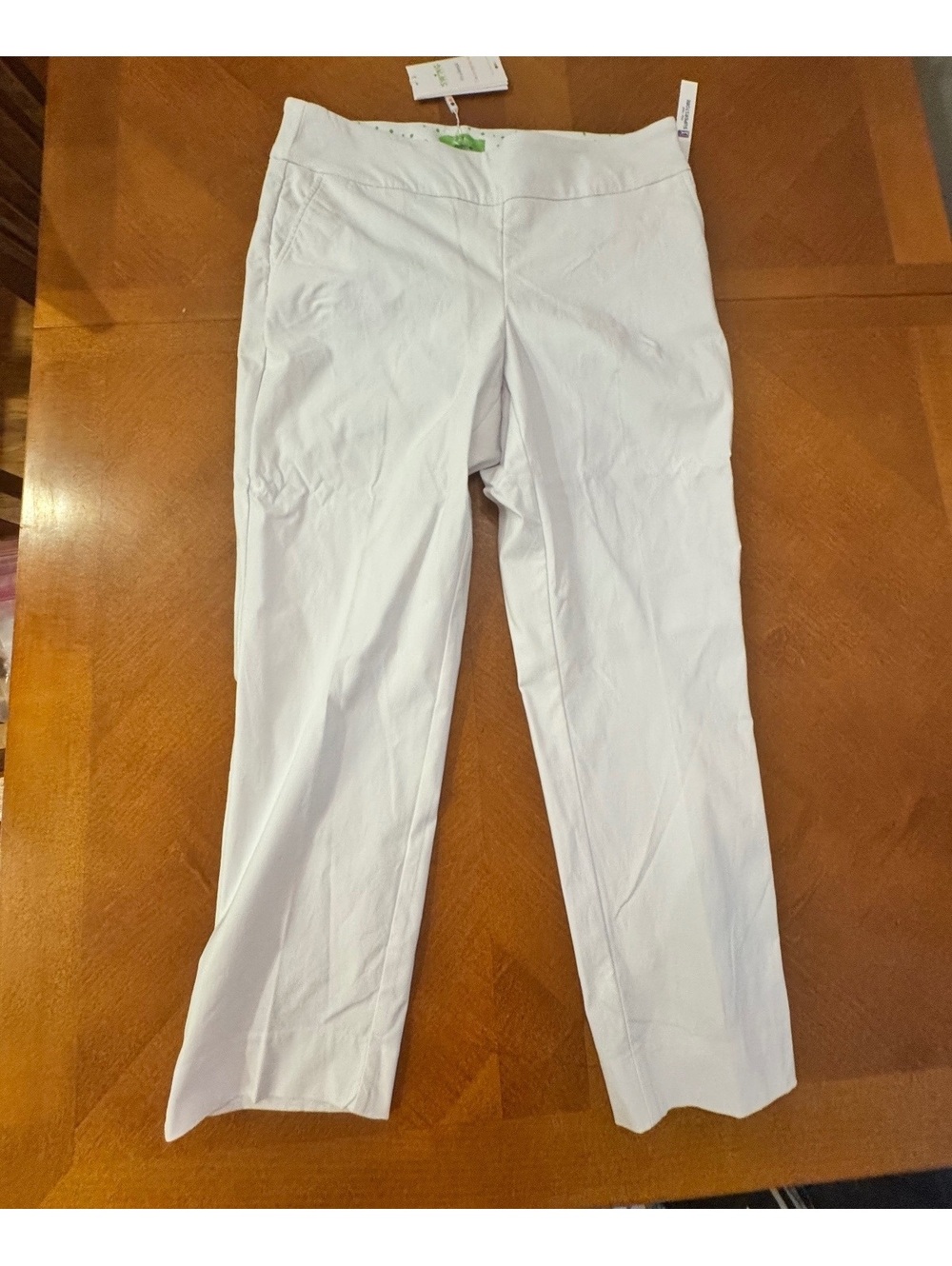 Swing White Straight Leg Pants Size 16 2708